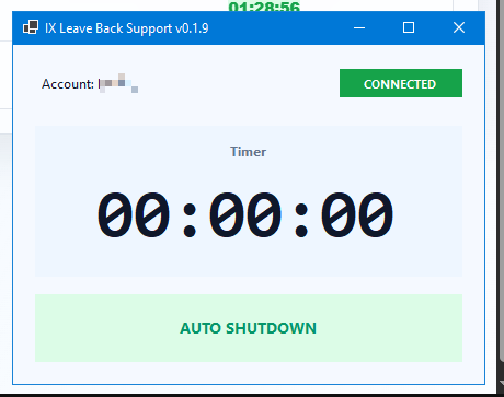 IX Leave Back Support application connected